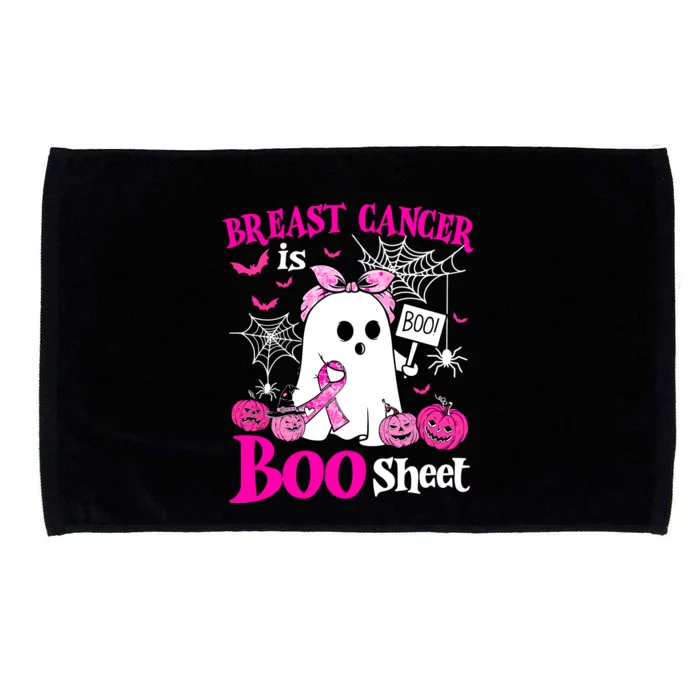 Breast Cancer Is Boo Sheet Halloween Breast Cancer Awareness Microfiber Hand Towel