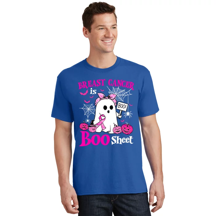 Breast Cancer Is Boo Sheet Halloween Breast Cancer Awareness T-Shirt