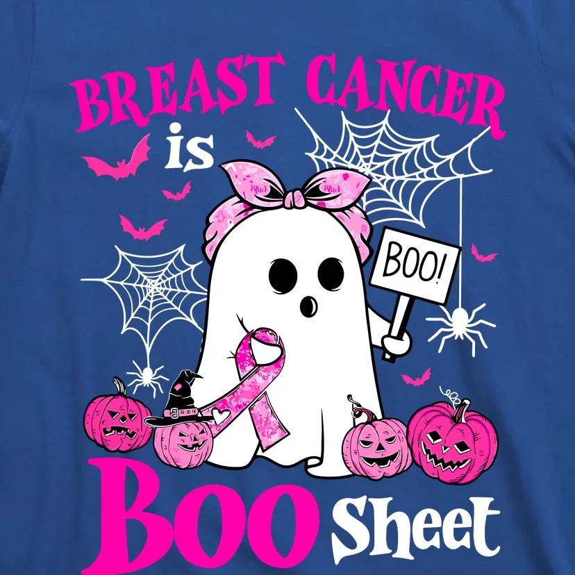 Breast Cancer Is Boo Sheet Halloween Breast Cancer Awareness T-Shirt