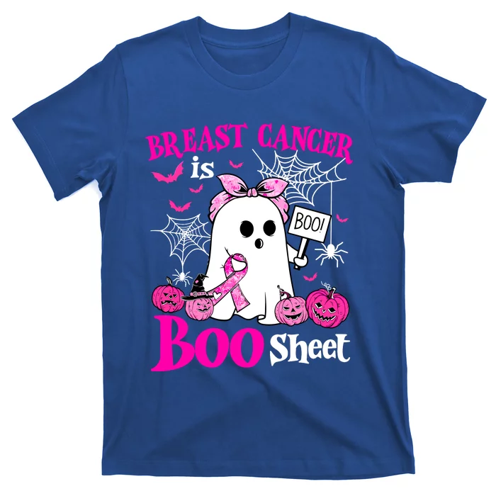 Breast Cancer Is Boo Sheet Halloween Breast Cancer Awareness T-Shirt