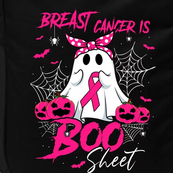 Breast Cancer Is Boo Sheet Halloween Breast Cancer Awareness Impact Tech Backpack