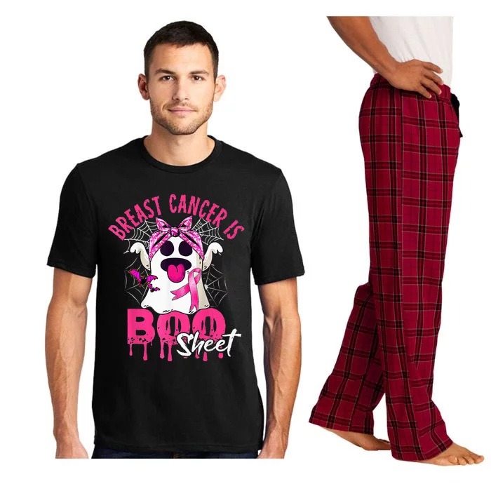 Breast Cancer Is Boo Sheet Halloween Breast Cancer Awareness Pajama Set