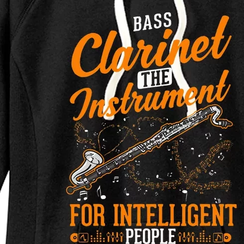 Bass Clarinet Instrument For Intelligent People Women's Fleece Hoodie