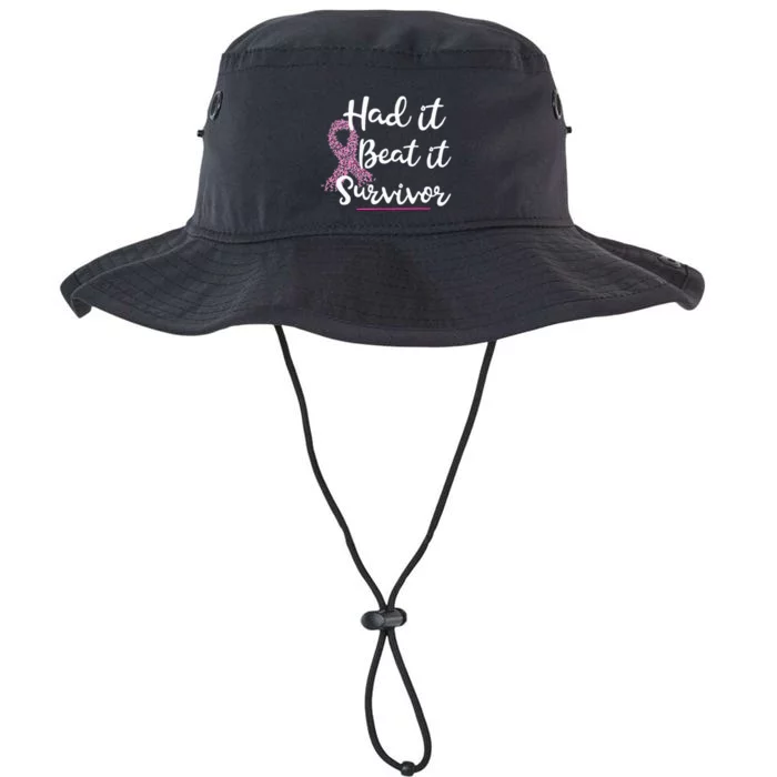 Breast Cancer I Had It I Beat It Survivor Pink Ribbon Legacy Cool Fit Booney Bucket Hat