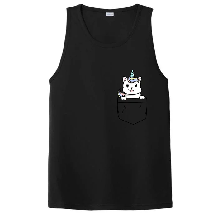 Baby Caticorn In Pocket Performance Tank