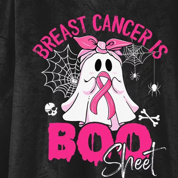 Breast Cancer Is Ghost Sheet P.Ink Breast Cancer Awareness Gift Hooded Wearable Blanket