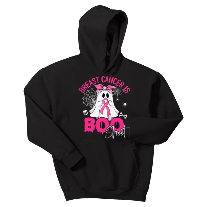 Breast Cancer Is Ghost Sheet P.Ink Breast Cancer Awareness Gift Kids Hoodie