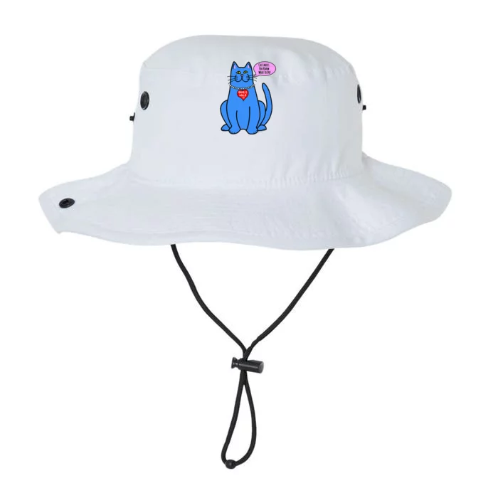 Blue Cat In Pearls Harris Walz 24 Legacy Cool Fit Booney Bucket Hat