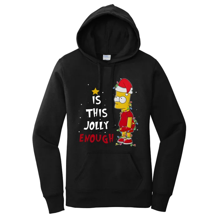 Bart Christmas Is This Jolly Enough Women's Pullover Hoodie