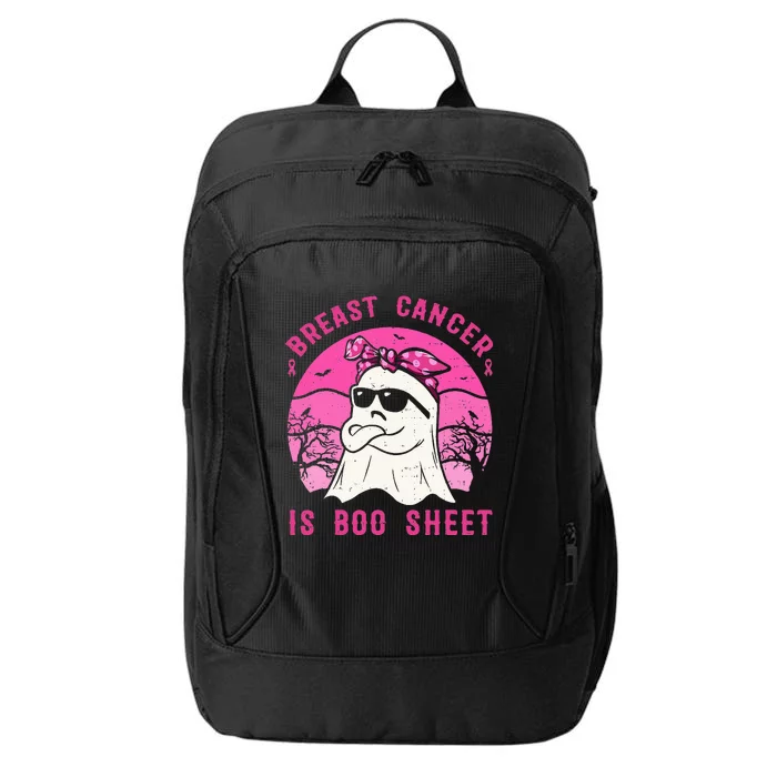 Breast Cancer Is Boo Sheet Breast Cancer Warrior Halloween City Backpack