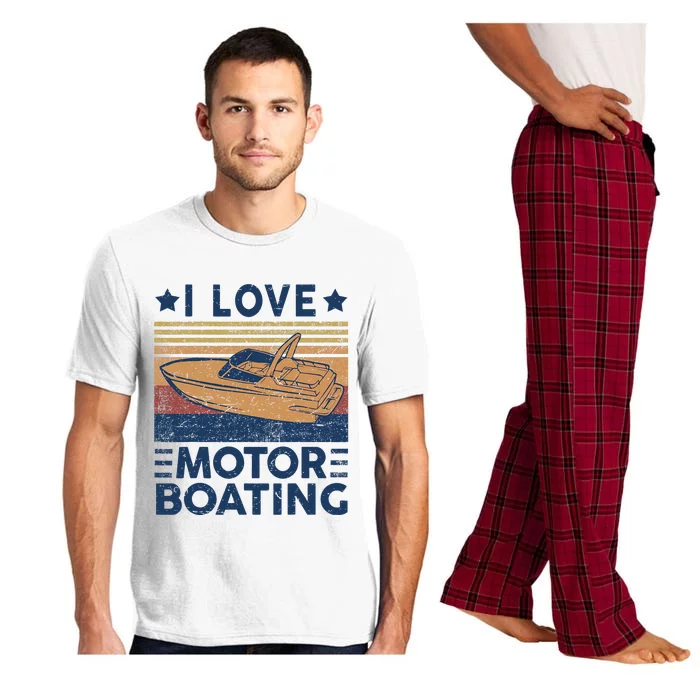 Boat Captain I Love Motorboating Motorboating Pajama Set