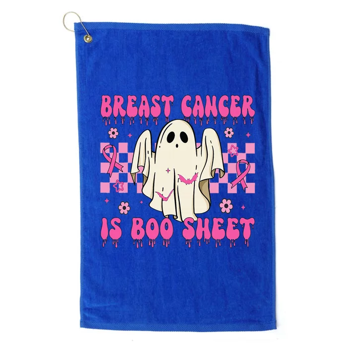 Breast Cancer Is Boo Sheet Halloween Breast Cancer Awareness Platinum Collection Golf Towel