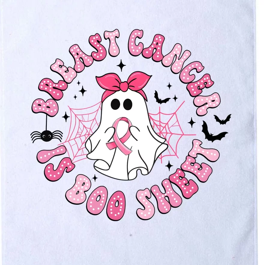 Breast Cancer Is Boo Sheet Cute Ghost Ghoul Halloween Cancer Fighter Platinum Collection Golf Towel