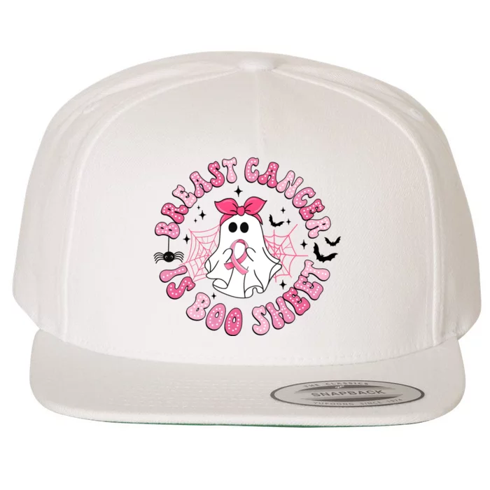 Breast Cancer Is Boo Sheet Cute Ghost Ghoul Halloween Cancer Fighter Wool Snapback Cap