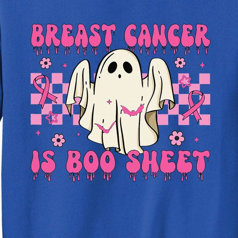 Breast Cancer Is Boo Sheet Halloween Breast Cancer Awareness Sweatshirt