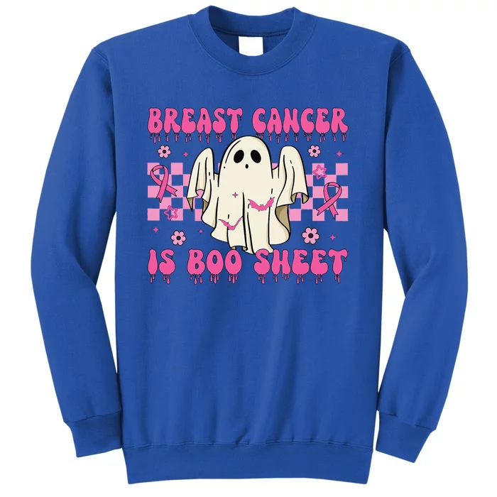 Breast Cancer Is Boo Sheet Halloween Breast Cancer Awareness Sweatshirt