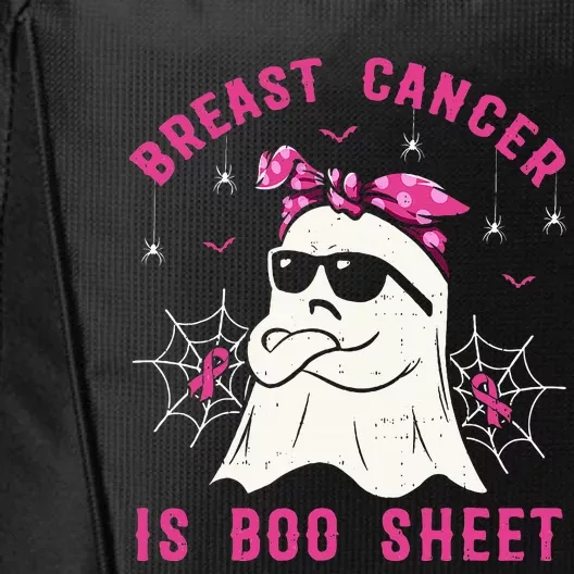 Breast Cancer Is Boo Sheet Breast Cancer Warrior Halloween City Backpack