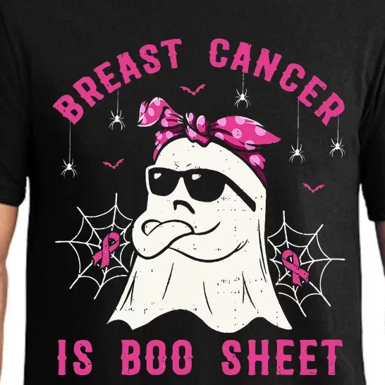 Breast Cancer Is Boo Sheet Breast Cancer Warrior Halloween Pajama Set