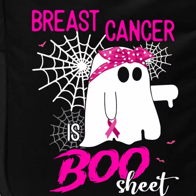 Breast Cancer Is Boo Sheet Halloween Breast Cancer Awareness Impact Tech Backpack