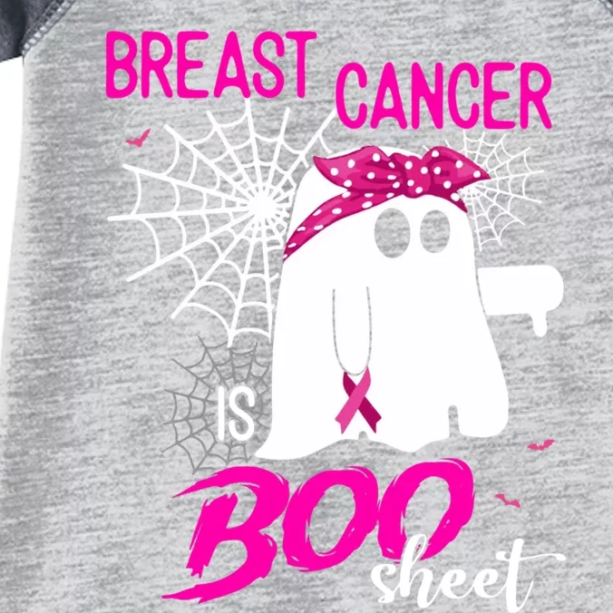 Breast Cancer Is Boo Sheet Halloween Breast Cancer Awareness Infant Baby Jersey Bodysuit