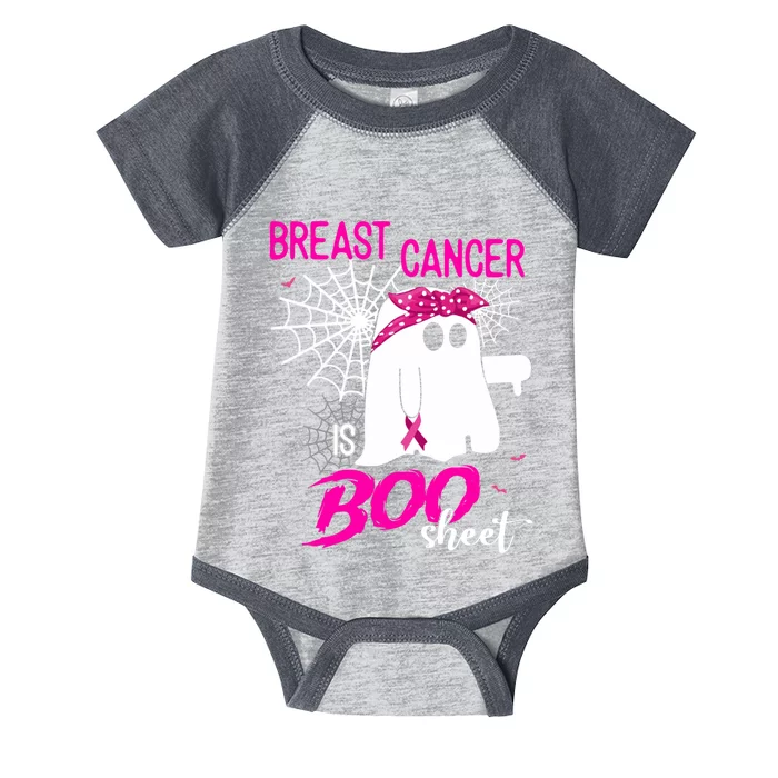 Breast Cancer Is Boo Sheet Halloween Breast Cancer Awareness Infant Baby Jersey Bodysuit