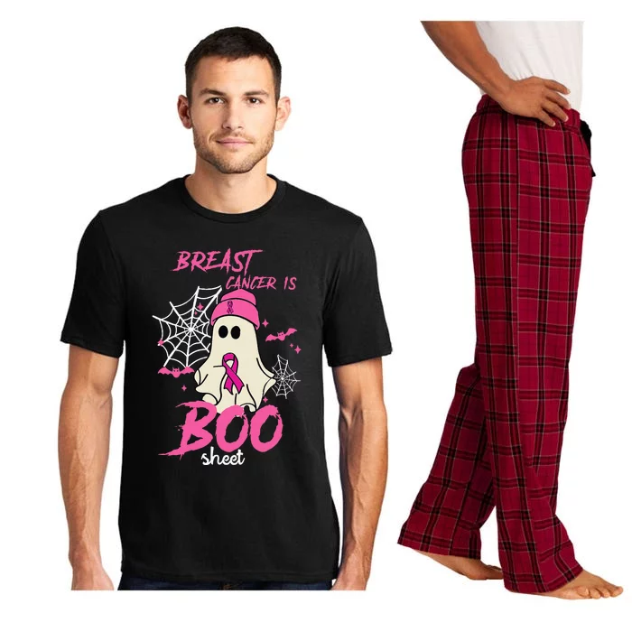 Breast Cancer Is Boo Sheet Halloween Breast Cancer Awareness Pajama Set