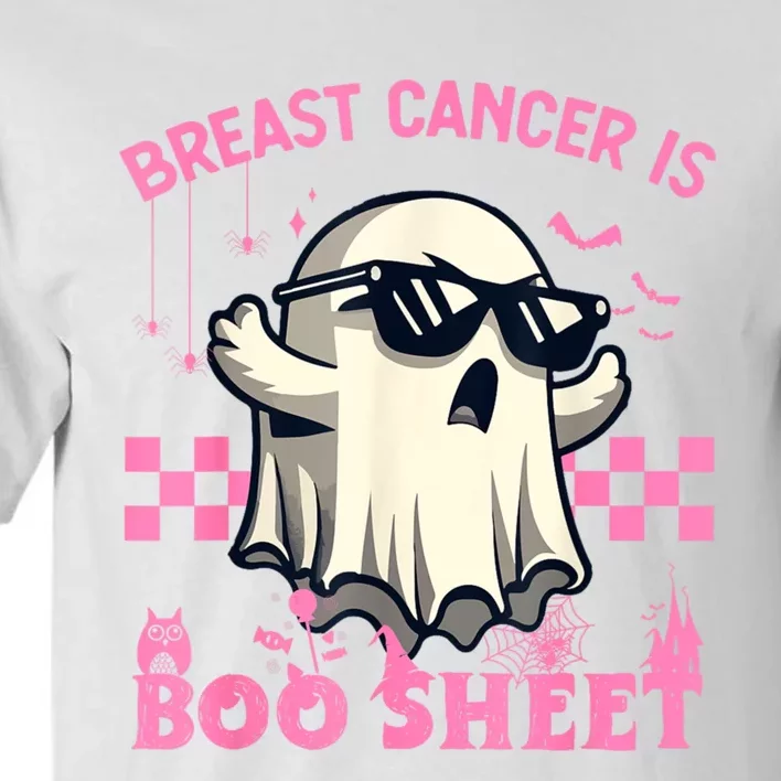 Breast Cancer Is Boo Sheet Halloween Breast Cancer Awareness Tall T-Shirt