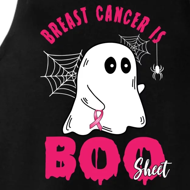 Breast Cancer Is Boo Sheet Halloween Ghost Ladies Tri-Blend Wicking Tank