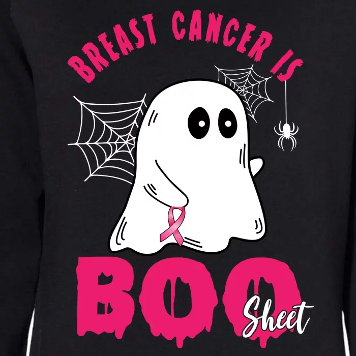 Breast Cancer Is Boo Sheet Halloween Ghost Womens California Wash Sweatshirt