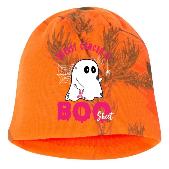 Breast Cancer Is Boo Sheet Halloween Ghost Kati - Camo Knit Beanie