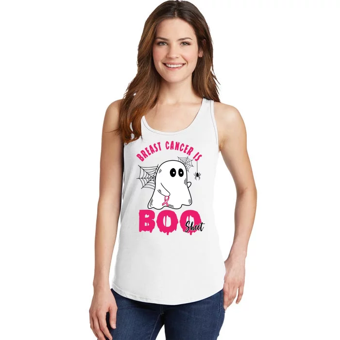 Breast Cancer Is Boo Sheet Halloween Ghost Ladies Essential Tank