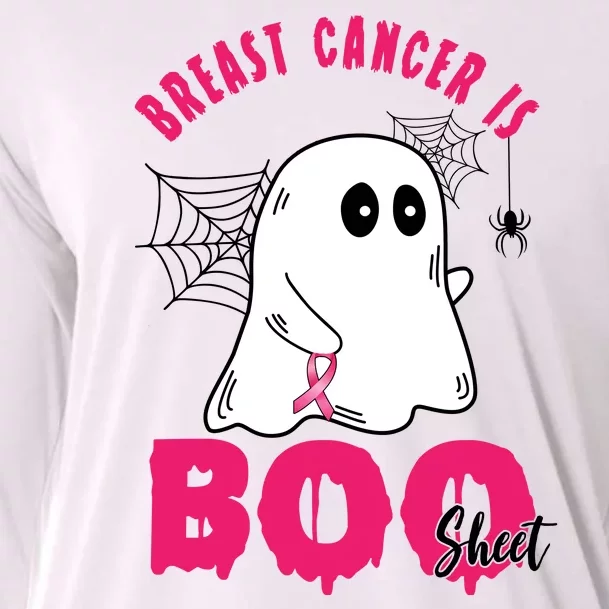 Breast Cancer Is Boo Sheet Halloween Ghost Cooling Performance Long Sleeve Crew