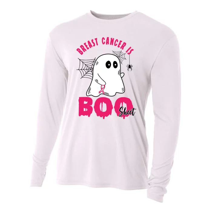 Breast Cancer Is Boo Sheet Halloween Ghost Cooling Performance Long Sleeve Crew