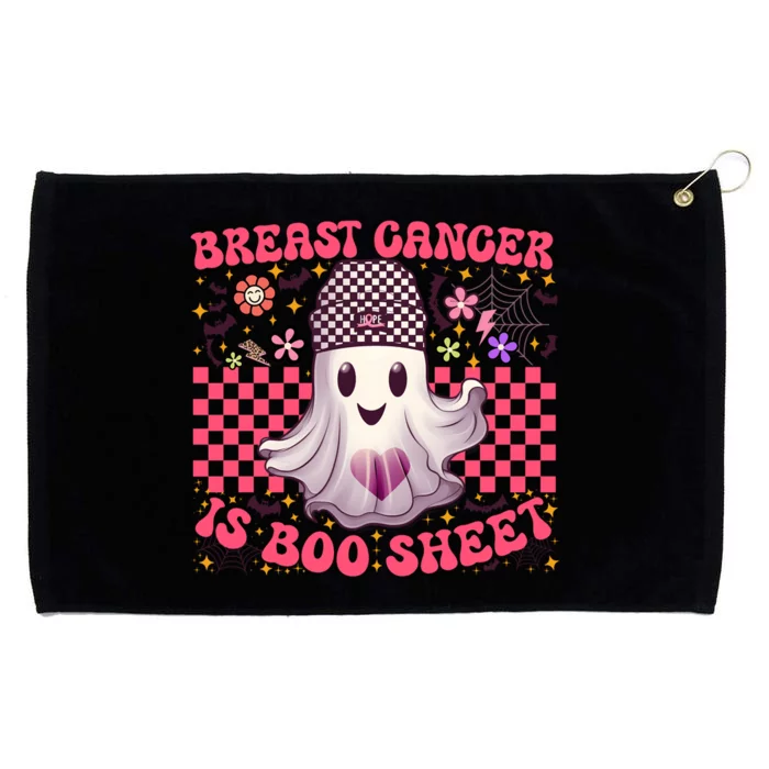 Breast Cancer Is Boo Sheet Warrior Halloween Pink Ghost Grommeted Golf Towel