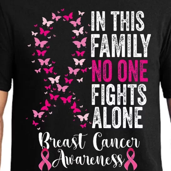 Breast Cancer In This Family No One Fight Alone Pajama Set