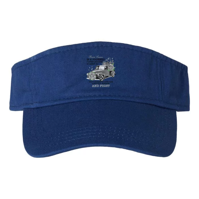 Brain Cancer Is A Journey Brain Cancer Awareness Gift Valucap Bio-Washed Visor