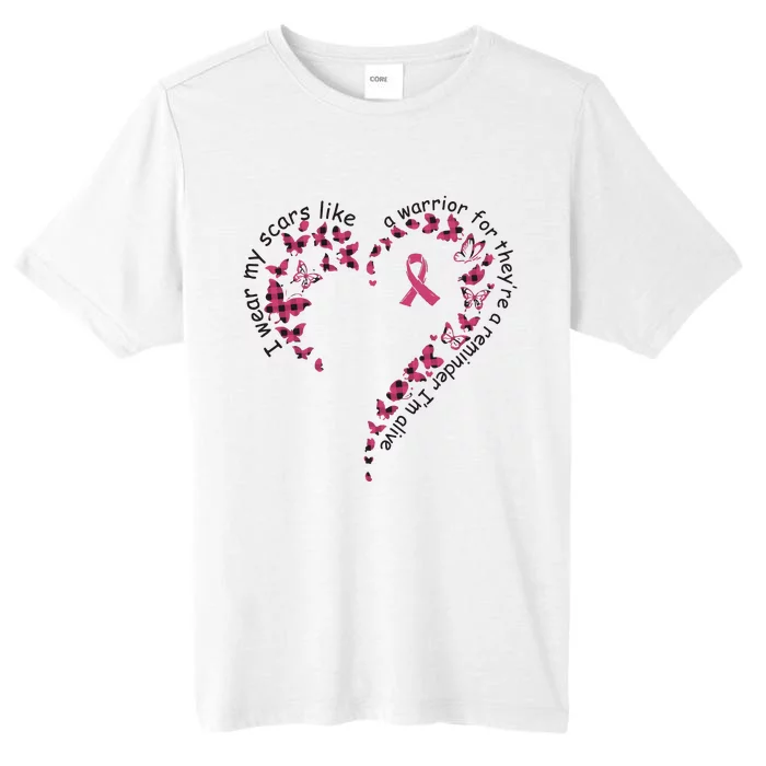 Breast Cancer I Wear My Scars Heart ChromaSoft Performance T-Shirt