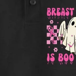 Breast Cancer Is Boo Sheet Halloween Breast Cancer Awareness Dry Zone Grid Performance Polo