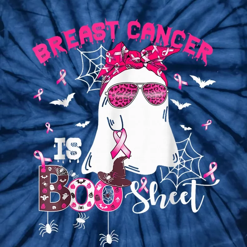 Breast Cancer Is Boo Sheet Halloween Breast Cancer Warrior Tie-Dye T-Shirt