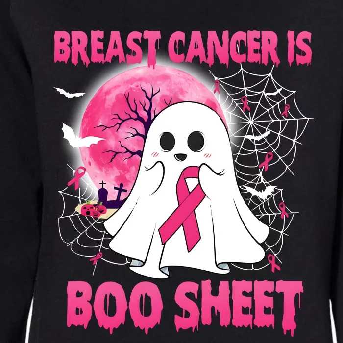 Breast Cancer Is Boo Sheet Happy Halloween Cancer Survivor Womens California Wash Sweatshirt