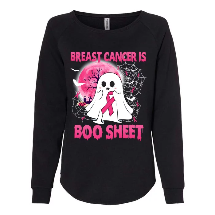 Breast Cancer Is Boo Sheet Happy Halloween Cancer Survivor Womens California Wash Sweatshirt