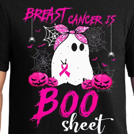 Breast Cancer Is Boo Sheet Breast Cancer Warrior Halloween Pajama Set