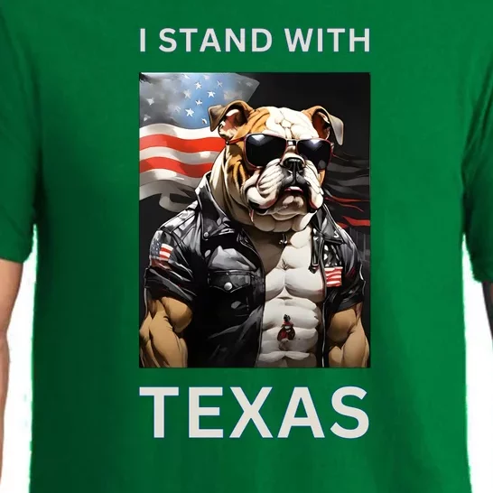 Border Crisis I Stand With Texas Pajama Set