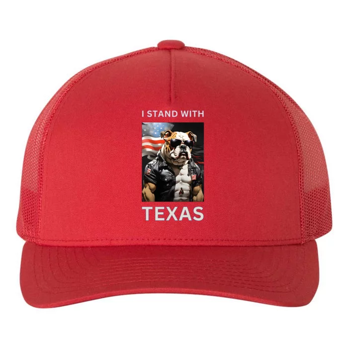 Border Crisis I Stand With Texas Yupoong Adult 5-Panel Trucker Hat