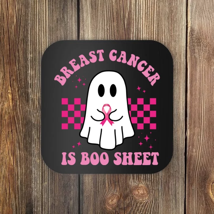 Breast Cancer Is Boo Sheet October Awareness Coaster