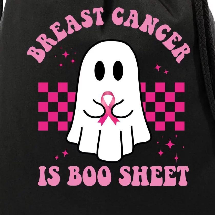 Breast Cancer Is Boo Sheet October Awareness Drawstring Bag