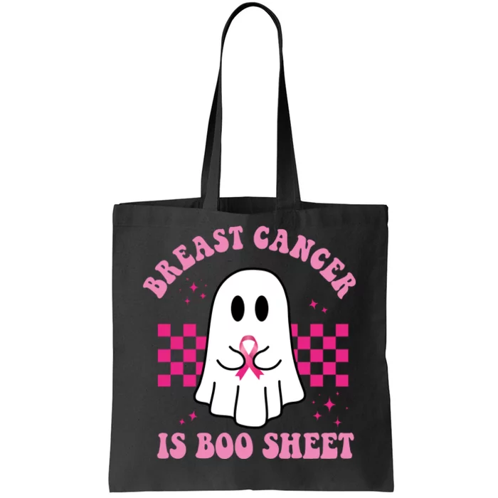 Breast Cancer Is Boo Sheet October Awareness Tote Bag