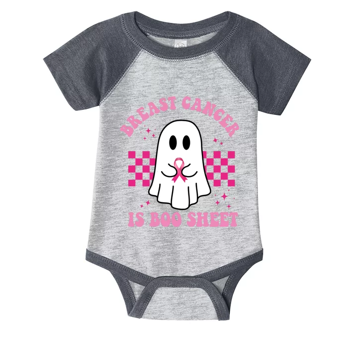 Breast Cancer Is Boo Sheet October Awareness Infant Baby Jersey Bodysuit