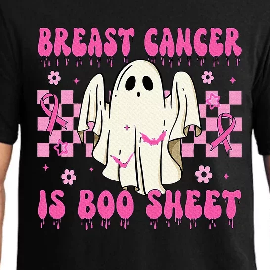 Breast Cancer Is Boo Sheet Halloween Breast Cancer Awareness Pajama Set