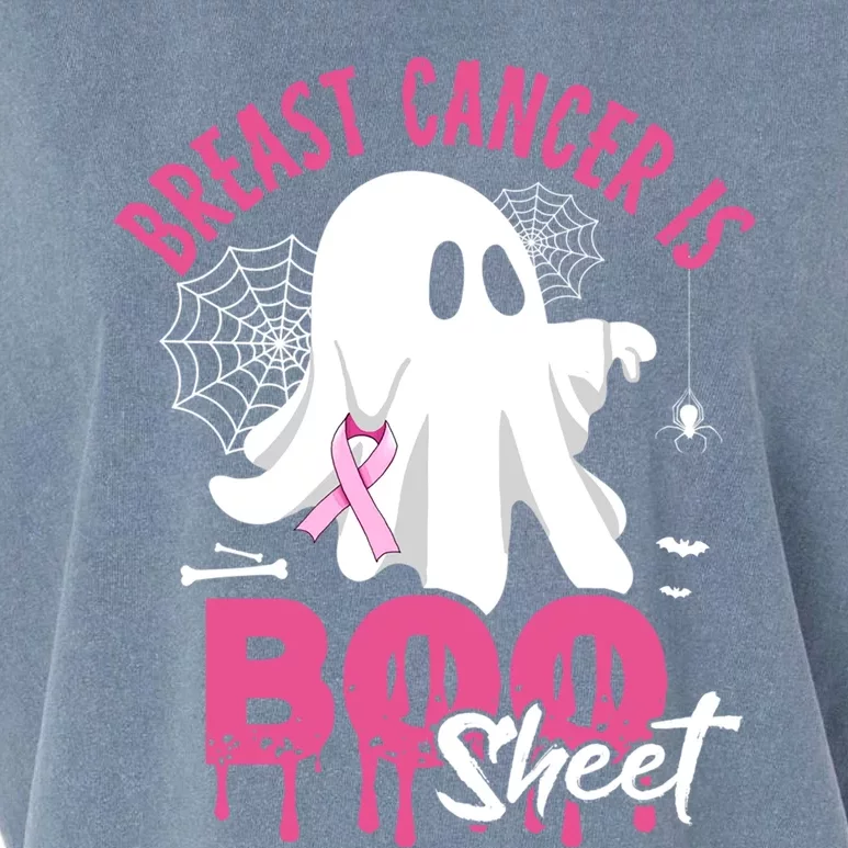 Breast Cancer Is Boo Sheet Halloween Cancer Support Squad Great Gift Garment-Dyed Women's Muscle Tee